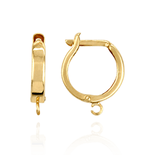 ITI NYC Small Click-In Leverback with Ring (16 x 12 mm)
