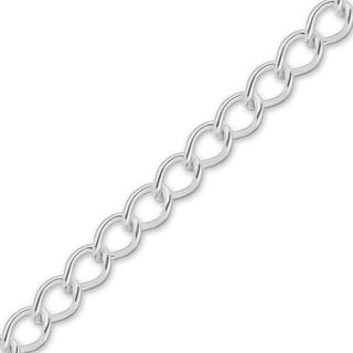 Bulk / Spooled Light Curb Chain in Sterling Silver (2.90 mm - 3.90 mm)