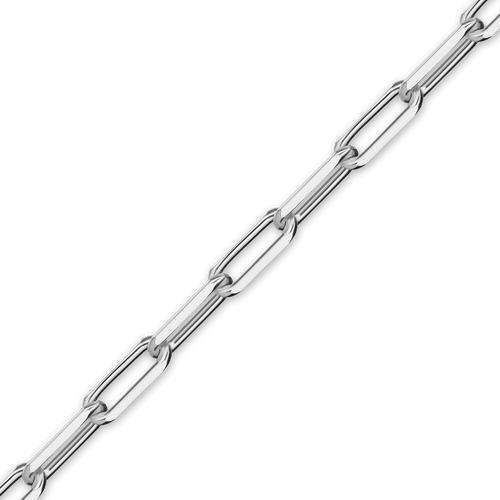 Bulk / Spooled Light Elongated Diamond Cut Cable Chain in Sterling Silver (1.50 mm - 2.70 mm)