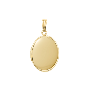ITI NYC Plain Oval Locket in 14K Gold Filled with Optional Engraving (23 x 14 mm - 45 x 30 mm)