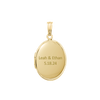 Plain Oval Locket in 14K Gold Filled with Optional Engraving (16 x 14 mm - 37 x 30 mm)