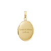 Plain Oval Locket in 14K Gold Filled with Optional Engraving (16 x 14 mm - 37 x 30 mm)