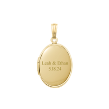 Load image into Gallery viewer, ITI NYC Plain Oval Locket in 14K Gold Filled with Optional Engraving (23 x 14 mm - 45 x 30 mm)
