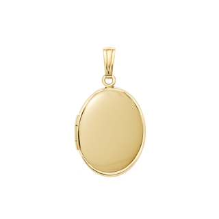 Plain Oval Locket in 14K Gold Filled with Optional Engraving (16 x 14 mm - 37 x 30 mm)