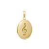 Plain Oval Locket in 14K Gold Filled with Optional Engraving (16 x 14 mm - 37 x 30 mm)