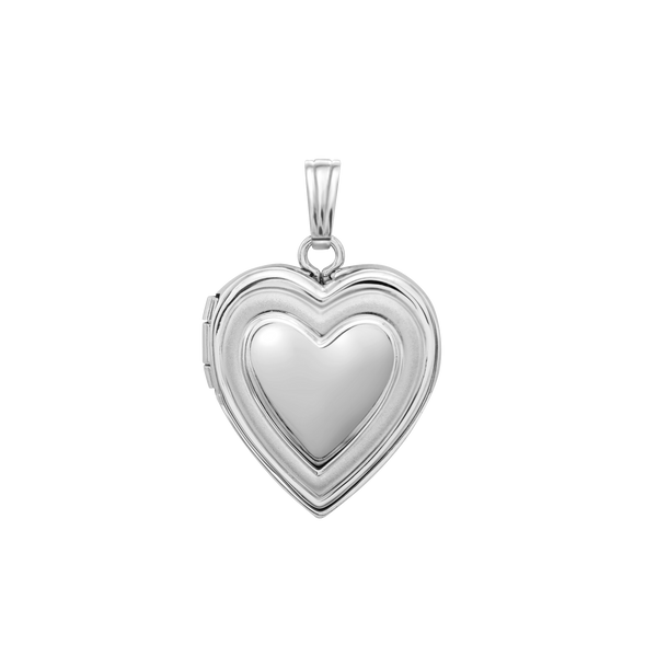 ITI NYC Special Order Only: Embossed Heart Locket in 14K Gold (22 x 15 mm)