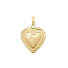 ITI NYC Special Order Only: Embossed Heart Locket in 14K Gold (22 x 15 mm)