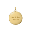 ITI NYC Plain Round Locket in 14K Gold Filled with Optional Engraving (20 x 14 mm - 27 x 19 mm)