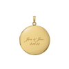 ITI NYC Plain Round Locket in 14K Gold Filled with Optional Engraving (20 x 14 mm - 27 x 19 mm)