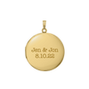 Plain Round Locket in 14K Gold Filled with Optional Engraving (13 mm - 32 mm)