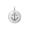 Plain Round Locket in Sterling Silver with Optional Engraving (13 mm - 32 mm)