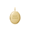 ITI NYC Plain Oval Locket in 14K Gold Filled with Optional Engraving (23 x 14 mm - 45 x 30 mm)