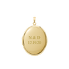 ITI NYC Plain Oval Locket in 14K Gold Filled with Optional Engraving (23 x 14 mm - 45 x 30 mm)