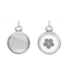 Round Half Locket in Sterling Silver with Optional Engraving (19 mm)