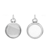Round Half Locket in Sterling Silver with Optional Engraving (19 mm)