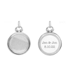 ITI NYC Round Half Locket in Sterling Silver with Optional Engraving (25 x 19 mm)
