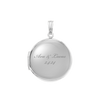 Plain Round Locket in Sterling Silver with Optional Engraving (13 mm - 32 mm)