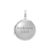 ITI NYC Plain Round Locket in Sterling Silver with Optional Engraving (20 x 14 mm - 42 x 32 mm)