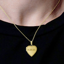 Load image into Gallery viewer, ITI NYC Plain Heart Locket in 14K Gold Filled with Optional Engraving (20 x 13 mm - 30 x 23 mm)

