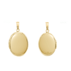 ITI NYC Plain Oval Locket in 14K Gold Filled with Optional Engraving (23 x 14 mm - 45 x 30 mm)