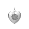 Plain Heart Locket in Sterling Silver with Optional Engraving (15 mm - 26 mm)