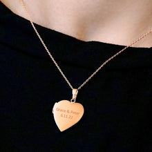 Load image into Gallery viewer, ITI NYC Plain Heart Locket in Sterling Silver 18K Rose Gold Finish with Optional Engraving (22 x 15 mm - 34 x 26 mm)
