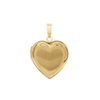Hand Engraved Design Heart Locket in 14K Gold Filled with Optional Engraving (19 mm)