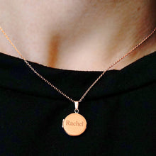 Load image into Gallery viewer, ITI NYC Plain Round Locket in Sterling Silver 18K Rose Gold Finish with Optional Engraving (14 mm - 32 mm)
