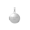 Plain Round Locket in Sterling Silver with Optional Engraving (13 mm - 32 mm)