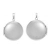 ITI NYC Plain Round Locket in Sterling Silver with Optional Engraving (20 x 14 mm - 42 x 32 mm)
