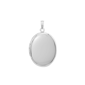 ITI NYC Plain Oval Locket in 14K Gold with Optional Engraving (13 x 10 mm - 21 x 16 mm)