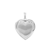 Hand Engraved Design Heart Locket in Sterling Silver with Optional Engraving (20 mm)