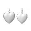 Plain Heart Locket in 14K Gold with Optional Engraving (13 mm - 19 mm)