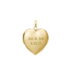 ITI NYC Plain Heart Locket in 14K Gold with Optional Engraving (13 mm - 19 mm)