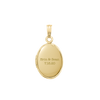 Plain Oval Locket in 14K Gold with Optional Engraving (20 x 11 mm - 30 x 17 mm)