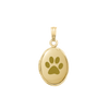 Plain Oval Locket in 14K Gold with Optional Engraving (20 x 11 mm - 30 x 17 mm)