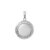 ITI NYC Special Order Only: Embossed Round Locket in 14K Gold (27 x 19 mm)