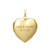 Plain Heart Locket in 14K Gold Filled with Optional Engraving (13 mm - 23 mm)
