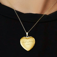 Load image into Gallery viewer, ITI NYC Plain Heart Locket in 14K Gold Filled with Optional Engraving (20 x 13 mm - 30 x 23 mm)
