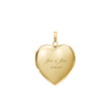 ITI NYC Plain Heart Locket in 14K Gold Filled with Optional Engraving (20 x 13 mm - 30 x 23 mm)