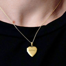 Load image into Gallery viewer, ITI NYC Plain Heart Locket in 14K Gold Filled with Optional Engraving (20 x 13 mm - 30 x 23 mm)
