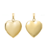 ITI NYC Plain Heart Locket in 14K Gold Filled with Optional Engraving (20 x 13 mm - 30 x 23 mm)