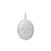 Plain Oval Locket in Sterling Silver with Optional Engraving (16 x 14 mm - 48 x 39 mm)