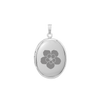 Plain Oval Locket in Sterling Silver with Optional Engraving (16 x 14 mm - 48 x 39 mm)
