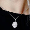 ITI NYC Plain Oval Locket in Sterling Silver with Optional Engraving (23 x 14 mm - 57 x 39 mm)
