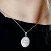 ITI NYC Plain Oval Locket in Sterling Silver with Optional Engraving (23 x 14 mm - 57 x 39 mm)