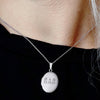 ITI NYC Plain Oval Locket in Sterling Silver with Optional Engraving (23 x 14 mm - 57 x 39 mm)