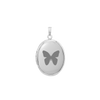 Plain Oval Locket in Sterling Silver with Optional Engraving (16 x 14 mm - 48 x 39 mm)