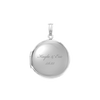 Plain Round Locket in Sterling Silver with Optional Engraving (13 mm - 32 mm)