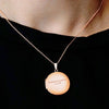 ITI NYC Plain Round Locket in Sterling Silver 18K Rose Gold Finish with Optional Engraving (14 mm - 32 mm)